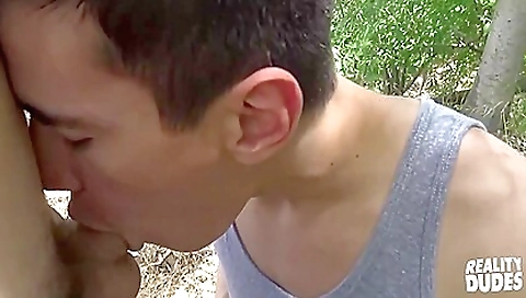 Spying anal with a girl