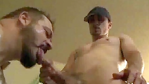 Two horny guys with anal fuck and a dildo