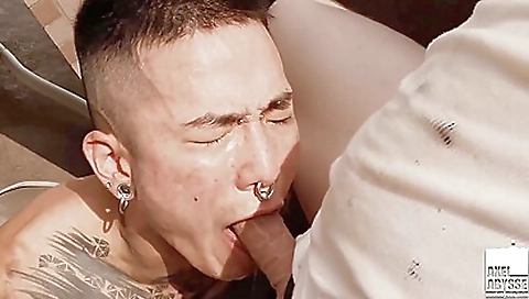 Mature woman fucking and taking facial