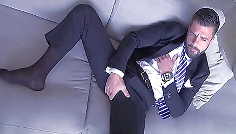 Sexy young blonde swallows a hard cock