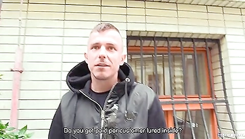 Sexy brunette hair with sex toy